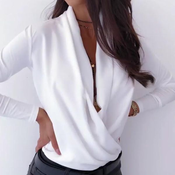 womens deep v neck shirts office ladies long sleeve autumn female elegant casual blouse, White
womens deep v neck shirts office ladies long sleeve autumn female elegant casual blouse, White