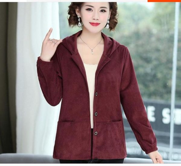 women's jackets 2021 spring and autumn winter with style fashion long sleeve corduroy jacket coat, Black;brown
women's jackets 2021 spring and autumn winter with style fashion long sleeve corduroy jacket coat, Black;brown