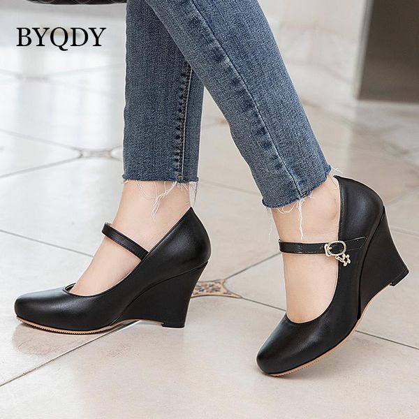 dress shoes byqdy wedge heels pumps woman high plus size 44 45 round toe female working women ankle strap wedding party, Black
dress shoes byqdy wedge heels pumps woman high plus size 44 45 round toe female working women ankle strap wedding party, Black