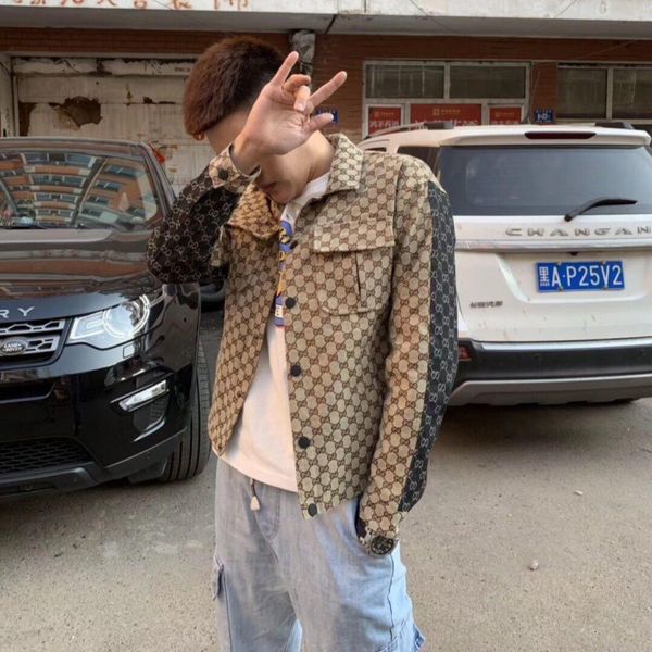 brand fashion autumn men's jeans jacket youth korean slim handsome spring and work, Black;brown
brand fashion autumn men's jeans jacket youth korean slim handsome spring and work, Black;brown