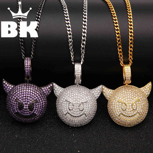 the bling king custom demon evil expression necklace hip hop full iced out cubic zirconia gold sliver cz stone x0509, Black
the bling king custom demon evil expression necklace hip hop full iced out cubic zirconia gold sliver cz stone x0509, Black
