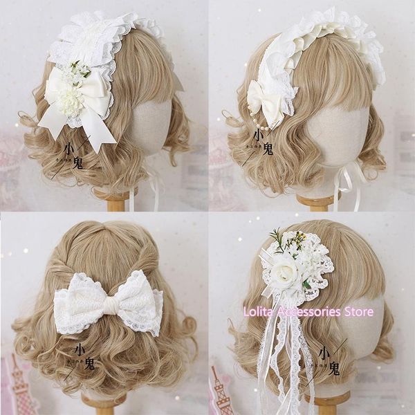 party masks sweet girl flower wedding cosplay white lolita princess hair clip headband accessories lace bow hairpin side headdress
party masks sweet girl flower wedding cosplay white lolita princess hair clip headband accessories lace bow hairpin side headdress