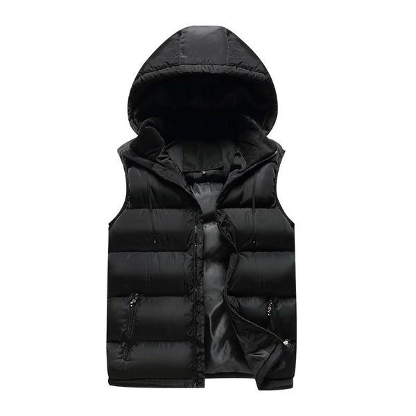 men's vests 2021 winter autumn sleeveless jacket for men fashion warm hooded male vest light plus size mens waistcoat, Black;white
men's vests 2021 winter autumn sleeveless jacket for men fashion warm hooded male vest light plus size mens waistcoat, Black;white