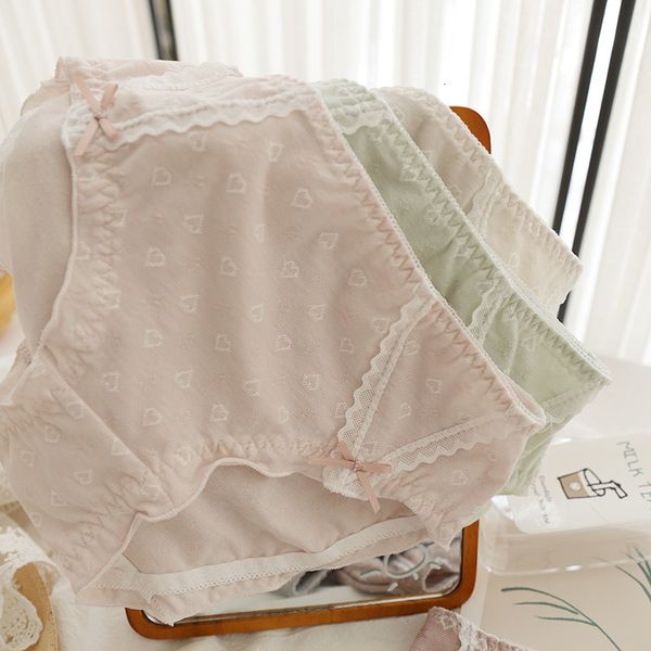 sile oil love jacquard women's middle waist underwear cotton ear side bread pants, Black;pink
sile oil love jacquard women's middle waist underwear cotton ear side bread pants, Black;pink