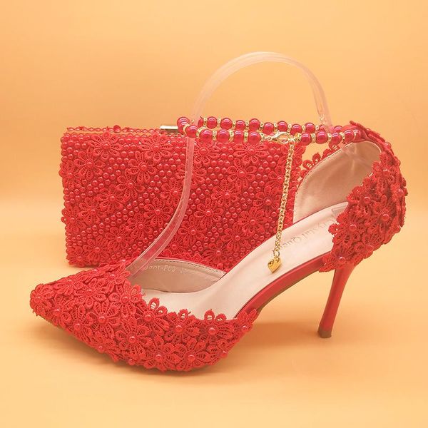 dress shoes red pearl flower wedding with matching bags high heels pointed toe ankle strap ladies party shoe and bag set, Black
dress shoes red pearl flower wedding with matching bags high heels pointed toe ankle strap ladies party shoe and bag set, Black