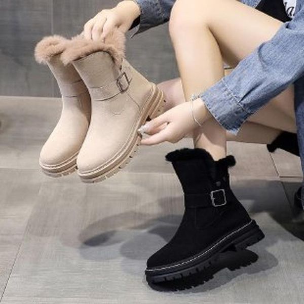 boots fashion women's snow plush casual thick-heeled shoes fall/winter 2021 mid-tube, Black
boots fashion women's snow plush casual thick-heeled shoes fall/winter 2021 mid-tube, Black