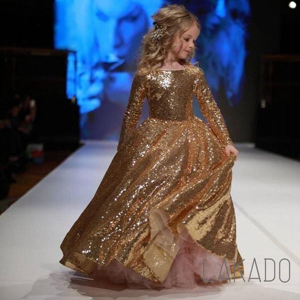 long gold flower girls dresses full sleeve sparkly sequined toddler little girl brithday party dres girl's, Red;yellow
long gold flower girls dresses full sleeve sparkly sequined toddler little girl brithday party dres girl's, Red;yellow