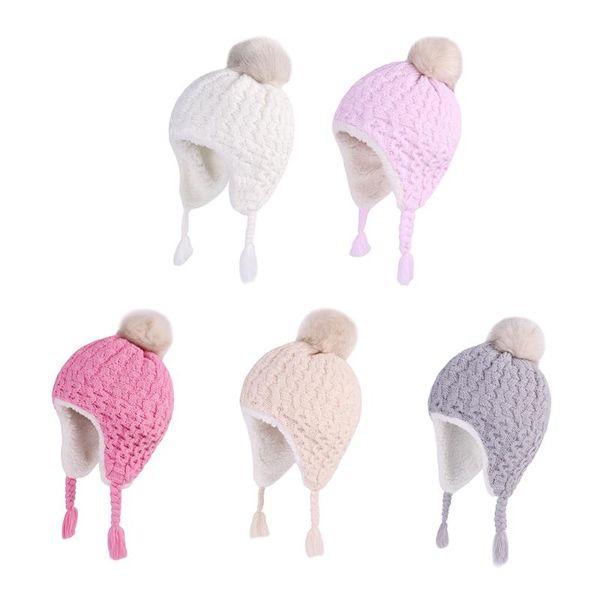 berets baby knit earflap hats for girls boys toddler infant crochet faux fur pompom beanie kids winter fleece lined braided trapper cap, Blue;gray
berets baby knit earflap hats for girls boys toddler infant crochet faux fur pompom beanie kids winter fleece lined braided trapper cap, Blue;gray