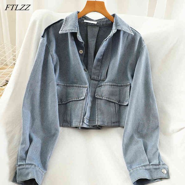 autumn winter elegant female single breasted pocket denim jacket casual street turn-down collar loose 210423, Black;brown
autumn winter elegant female single breasted pocket denim jacket casual street turn-down collar loose 210423, Black;brown
