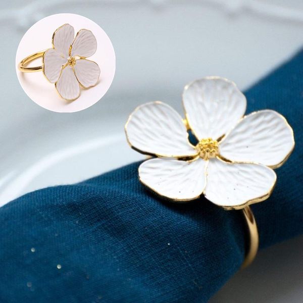 6pcs white oil flower napkin ring wedding simple plum 5 petals lucky party supplies rings
6pcs white oil flower napkin ring wedding simple plum 5 petals lucky party supplies rings