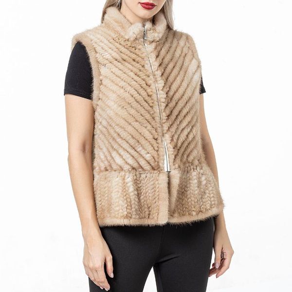 women's fur & faux women real natural knitted mink vest waistcoat winter warm fluffy 2021 gilet chic luxurious plus size, Black
women's fur & faux women real natural knitted mink vest waistcoat winter warm fluffy 2021 gilet chic luxurious plus size, Black
