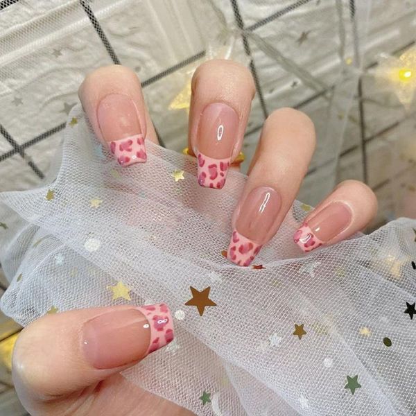 false nails 24pcs nude pink nail patch leopard print ballerina coffin manicure wearable jelly, Red;gold
false nails 24pcs nude pink nail patch leopard print ballerina coffin manicure wearable jelly, Red;gold