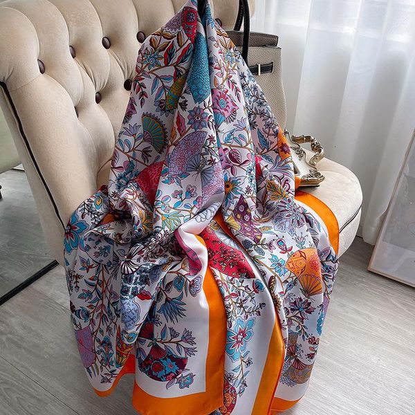 scarves elegant floral women silk scarf shawl wraps hijab headscarf foulard female pashmina bufanda beach stoles echarpe, Blue;gray
scarves elegant floral women silk scarf shawl wraps hijab headscarf foulard female pashmina bufanda beach stoles echarpe, Blue;gray