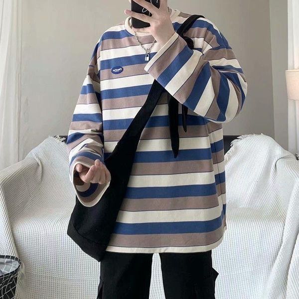 men's t-shirts red green blue white black striped studen teen t shirt long sleeve autumn apring cool fashion korean style harajuku clot
men's t-shirts red green blue white black striped studen teen t shirt long sleeve autumn apring cool fashion korean style harajuku clot