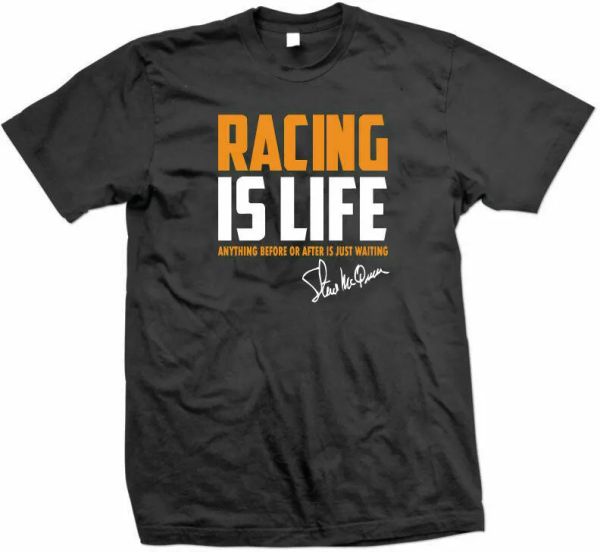 Steve McQueen T-Shirt Racing Is Life Tee 24 Hours Le Mans Retro Racer Movie, White;black
Steve McQueen T-Shirt Racing Is Life Tee 24 Hours Le Mans Retro Racer Movie, White;black