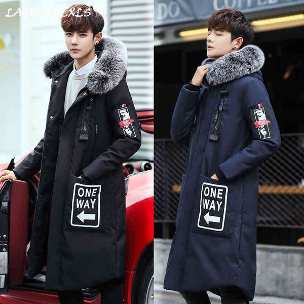2021 new jacket fashion winter men hooded fur long parka warm white duck down 3xl streetwear thick warm coat, Black
2021 new jacket fashion winter men hooded fur long parka warm white duck down 3xl streetwear thick warm coat, Black
