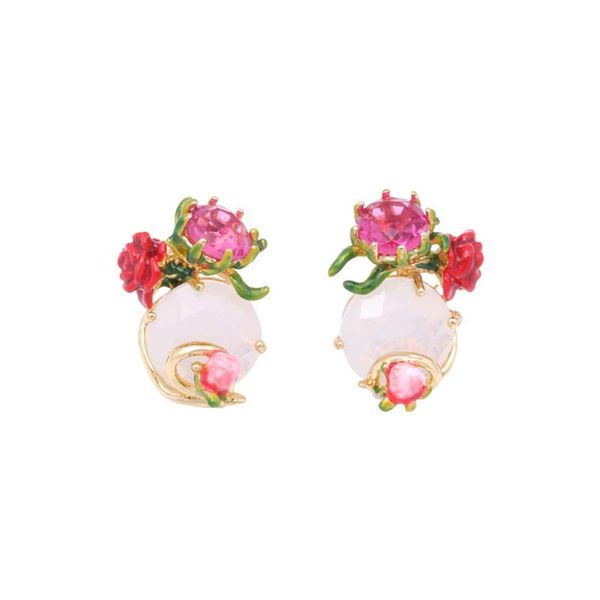 stud 925 silver needle earrings personality small fresh enamel glaze red flower temperament niche design, Golden;silver
stud 925 silver needle earrings personality small fresh enamel glaze red flower temperament niche design, Golden;silver