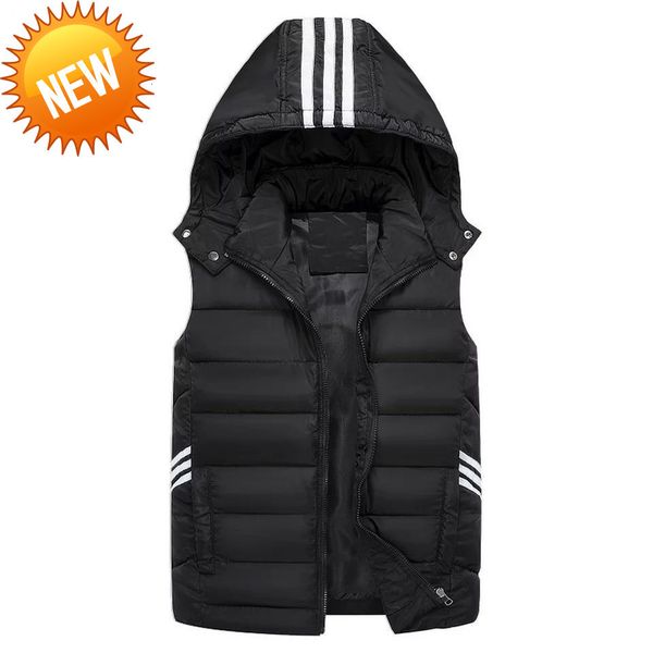 winter plus large size vest hat detachable waistcoat warm thicken sleeveless jackets men's clothing coat for unisex, Black
winter plus large size vest hat detachable waistcoat warm thicken sleeveless jackets men's clothing coat for unisex, Black