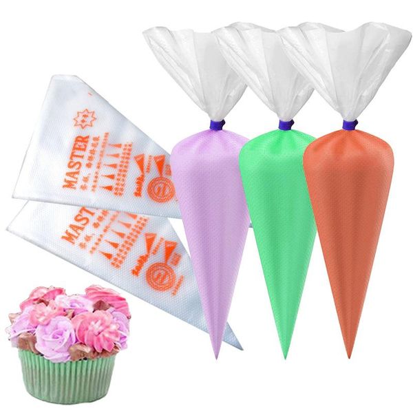 baking & pastry tools disposable piping bags 100pcs/pack anti burst cream icing cookie cupcake macarons frosting cake decorating set
baking & pastry tools disposable piping bags 100pcs/pack anti burst cream icing cookie cupcake macarons frosting cake decorating set