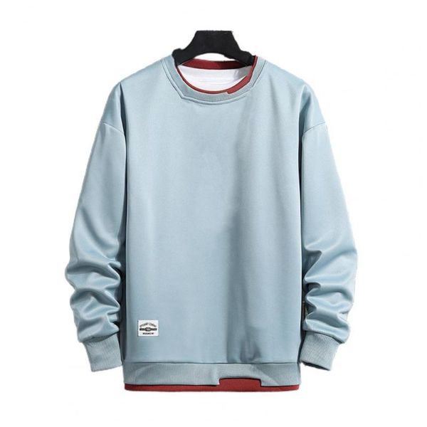 men's hoodies & sweatshirts men sweatshirt solid color long sleeve casual double-layered pullover o neck for daily wear, Black
men's hoodies & sweatshirts men sweatshirt solid color long sleeve casual double-layered pullover o neck for daily wear, Black