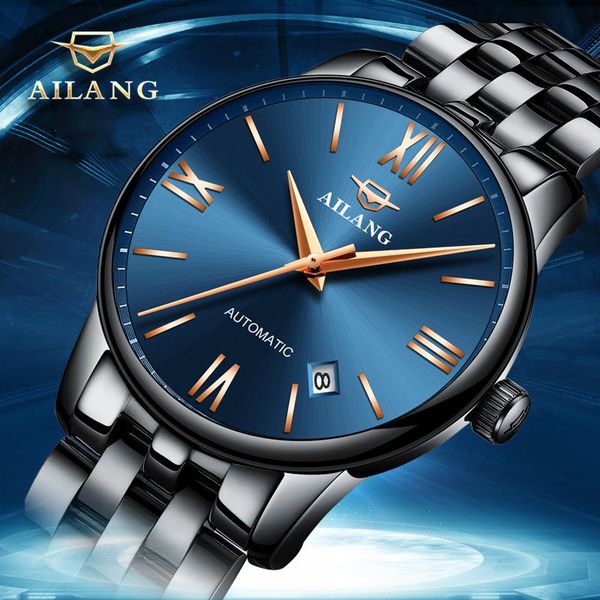 wristwatches ailang men's business watch luminous waterproof luxury automatic stainless steel mechanical strap round disc watches 2603, Slivery;brown
wristwatches ailang men's business watch luminous waterproof luxury automatic stainless steel mechanical strap round disc watches 2603, Slivery;brown