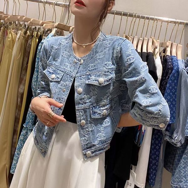 luxury women's jackets quality 2021 summer jacquard denim feminine korean medium sleeve loose trendy et, Black;brown
luxury women's jackets quality 2021 summer jacquard denim feminine korean medium sleeve loose trendy et, Black;brown