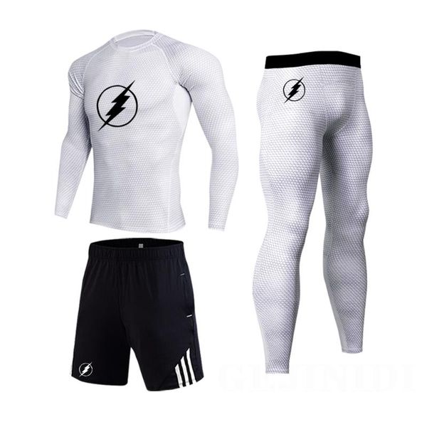 3-piece men's comprehensive training suit t-shirt trousers sportswear male running fitness compression set basketball jersey gym clothi, White;black
3-piece men's comprehensive training suit t-shirt trousers sportswear male running fitness compression set basketball jersey gym clothi, White;black