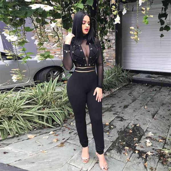 womail jumpsuit women new summer black bodycon romper lace sleeve elegant mesh splicing long jumpsuit club, Black;white
womail jumpsuit women new summer black bodycon romper lace sleeve elegant mesh splicing long jumpsuit club, Black;white