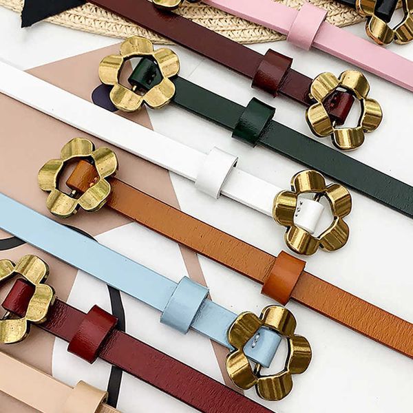 women metal flower buckle pu leather belts candy color thin adjustable waistband dress cummerbunds waistbands gifts p0817, Black;brown
women metal flower buckle pu leather belts candy color thin adjustable waistband dress cummerbunds waistbands gifts p0817, Black;brown