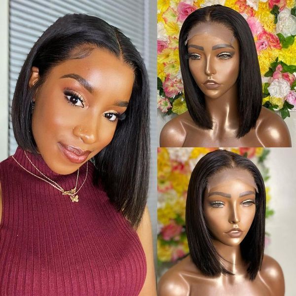 natural black short bob lace frontal t-part wig with baby hair brazilian human wigs frr women glueless1, Black;brown
natural black short bob lace frontal t-part wig with baby hair brazilian human wigs frr women glueless1, Black;brown