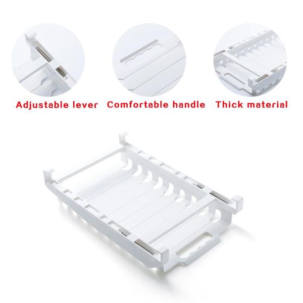 hooks & rails refrigerator storage rack for food bag shrink organizer sliding rail tray white retractable fresh-keeping kitchen sealed
hooks & rails refrigerator storage rack for food bag shrink organizer sliding rail tray white retractable fresh-keeping kitchen sealed