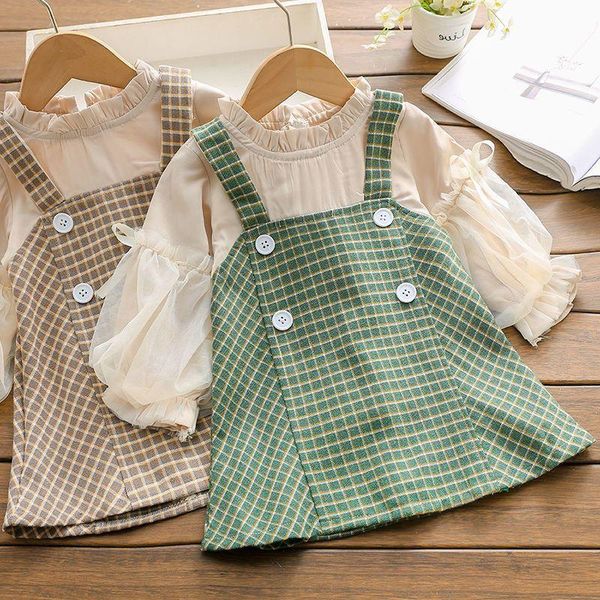 girls autumn princess dresses kids plaid suspenders dress and blouses costumes baby elegant vestidos outfit 2-6y girl's, Red;yellow
girls autumn princess dresses kids plaid suspenders dress and blouses costumes baby elegant vestidos outfit 2-6y girl's, Red;yellow