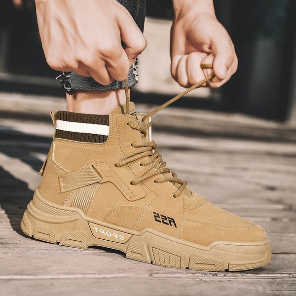 autumn 2021 martin boots men's british leather high helper work leisure sports winter trendy shoes men, Black
autumn 2021 martin boots men's british leather high helper work leisure sports winter trendy shoes men, Black