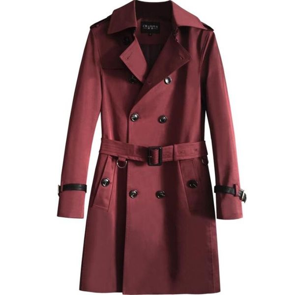 mens trench coats spring autumn red casaco masculino man mid-length men double breasted clothes all-match fight skin overcoat men's, Tan;black
mens trench coats spring autumn red casaco masculino man mid-length men double breasted clothes all-match fight skin overcoat men's, Tan;black