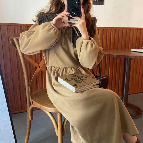 dresses all match corduroy solid a-line loose stylish streetwear women chic high waist long es, Black;gray
dresses all match corduroy solid a-line loose stylish streetwear women chic high waist long es, Black;gray