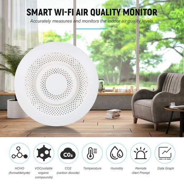 gas analyzers smart wi-fi indoor air quality meter tester with app alarm and data logger for formaldehyde voc carbon dioxide co2
gas analyzers smart wi-fi indoor air quality meter tester with app alarm and data logger for formaldehyde voc carbon dioxide co2