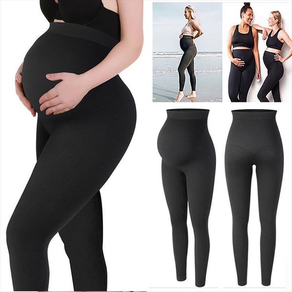 high waist maternity pregnant womens leggings belly support pregnancy skinny pants body shaping panties, Black
high waist maternity pregnant womens leggings belly support pregnancy skinny pants body shaping panties, Black