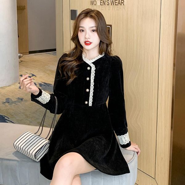 casual dresses coigarsam women one piece korea dress winter 2022 black robe vestidos, Black;gray
casual dresses coigarsam women one piece korea dress winter 2022 black robe vestidos, Black;gray