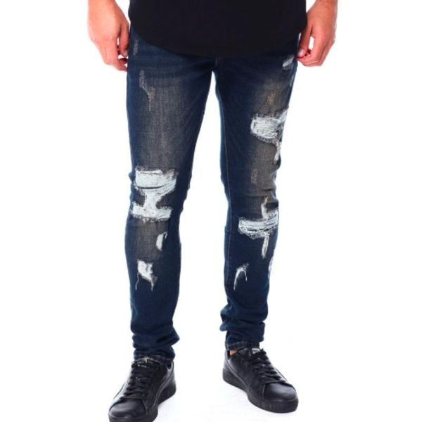 men's jeans in europe and america, Blue 
men's jeans in europe and america, Blue