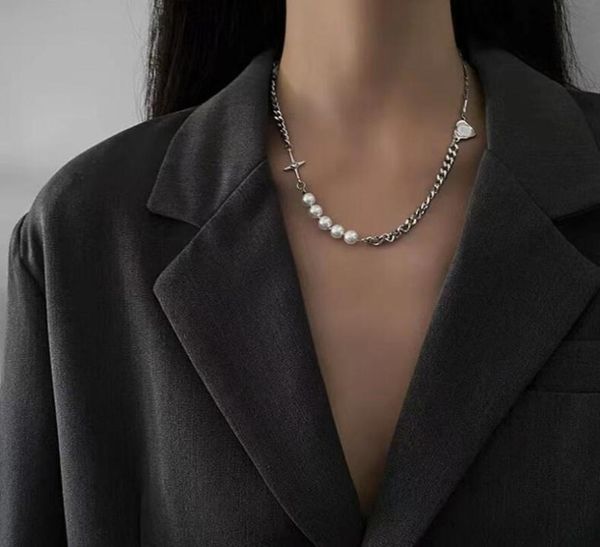 chains trendy titanium steel cross rhinestone love chain reflect pearls necklace pendant women girls jewelry, Silver
chains trendy titanium steel cross rhinestone love chain reflect pearls necklace pendant women girls jewelry, Silver