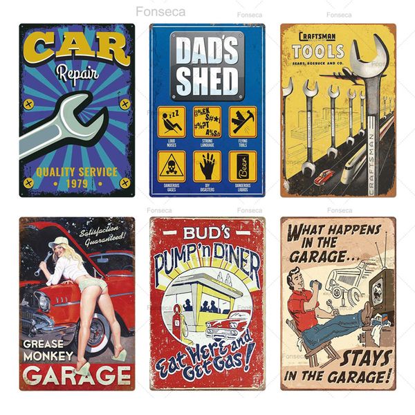 garage metal sign plaque metal vintage dads garage retro metal tin sign garage car repair man cave wall art decora
garage metal sign plaque metal vintage dads garage retro metal tin sign garage car repair man cave wall art decora