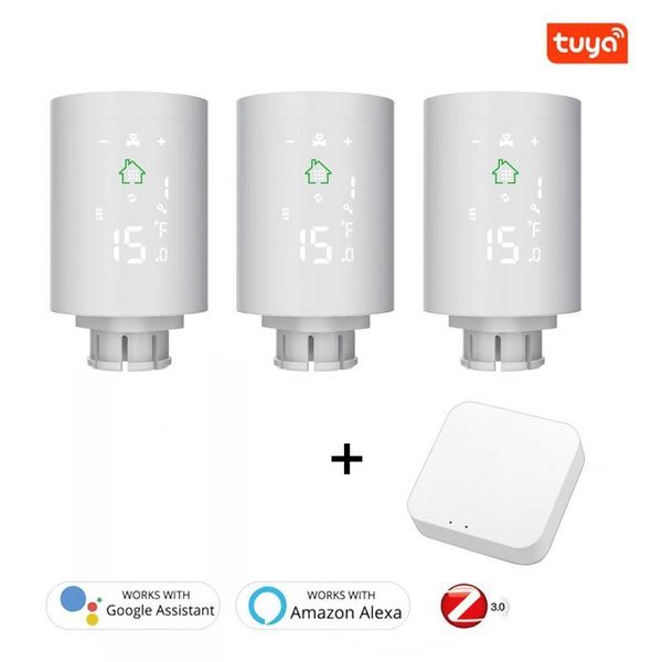 smart home control tuya zigbee3.0 radiator actuator programmable thermostatic valve temperature controller voice alexa
smart home control tuya zigbee3.0 radiator actuator programmable thermostatic valve temperature controller voice alexa