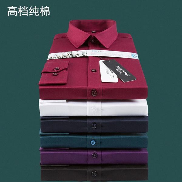 pure cotton men's long sleeve shirt youth business leisure slim color no iron wholesale casual shirts, White;black
pure cotton men's long sleeve shirt youth business leisure slim color no iron wholesale casual shirts, White;black