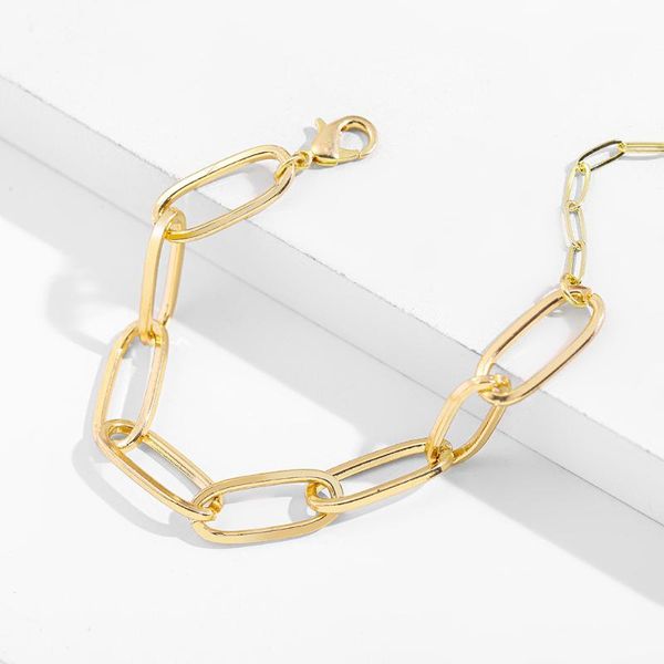 link, chain punk gold silver color link bracelets for women fashion metal statement bangle female vintage jewelry gifts, Black
link, chain punk gold silver color link bracelets for women fashion metal statement bangle female vintage jewelry gifts, Black