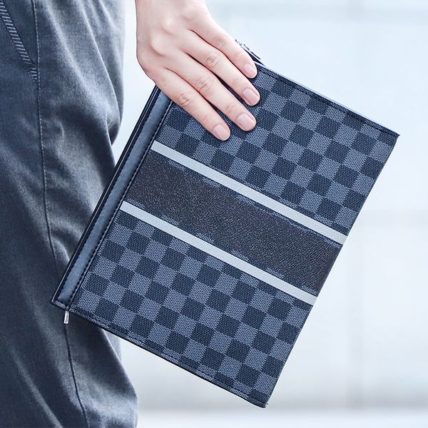 hand bag business leisure handbag men's black lattice strip flower zipper ipad envelope tide, Red;black
hand bag business leisure handbag men's black lattice strip flower zipper ipad envelope tide, Red;black