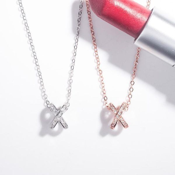 pendant necklaces cross geometric necklace female alloy jeweled rose gold imitation diamond ornament clavicle chain birthday gift jewelry, Silver
pendant necklaces cross geometric necklace female alloy jeweled rose gold imitation diamond ornament clavicle chain birthday gift jewelry, Silver