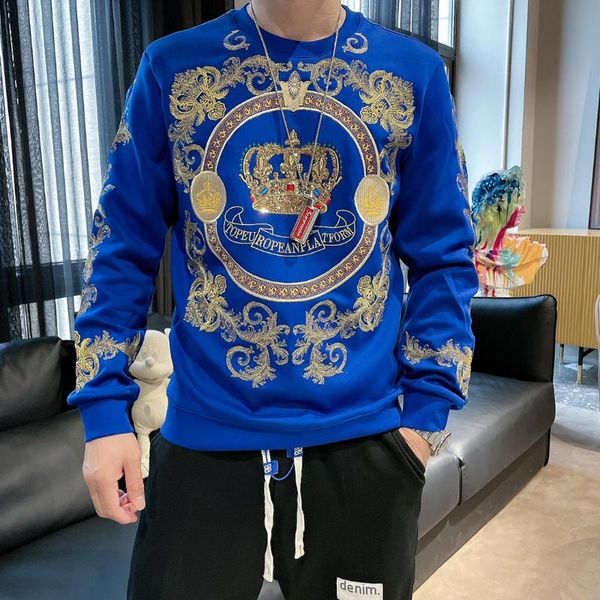 men's hoodies & sweatshirts royal flower luxurious embroidered hoodie unique hand-designed outdoor bodybuilding warm pullover for men, Black
men's hoodies & sweatshirts royal flower luxurious embroidered hoodie unique hand-designed outdoor bodybuilding warm pullover for men, Black