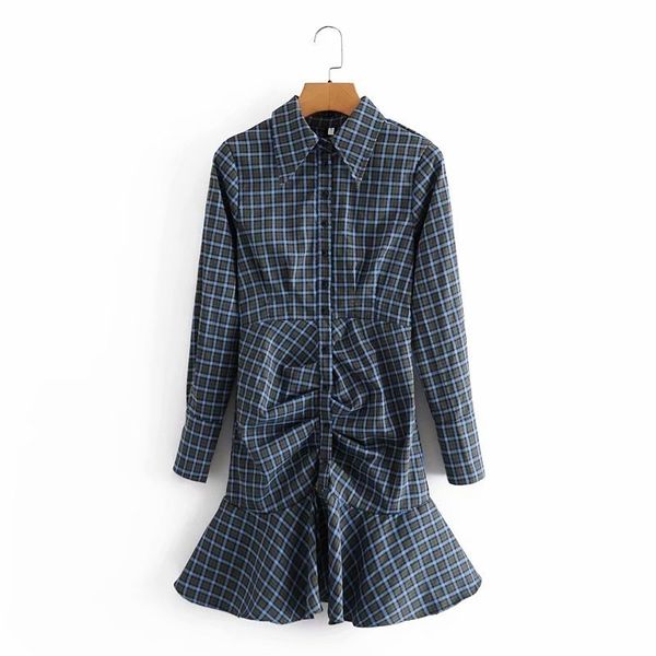 vintage women dark blue plaid dress fashion ladies button draped vestidos elegant female chic asymmetric mini dresses 210430, Black;gray
vintage women dark blue plaid dress fashion ladies button draped vestidos elegant female chic asymmetric mini dresses 210430, Black;gray