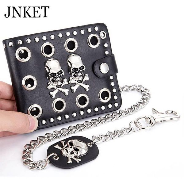 wallets jnket fashion alloy skull rivets men's wallet pu leather punk purse billfold folding clutch detachable metal chain, Red;black
wallets jnket fashion alloy skull rivets men's wallet pu leather punk purse billfold folding clutch detachable metal chain, Red;black