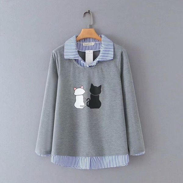 women's hoodies & sweatshirts plus size xl-4xl black grey casual cat printed cute long sleeved
women's hoodies & sweatshirts plus size xl-4xl black grey casual cat printed cute long sleeved